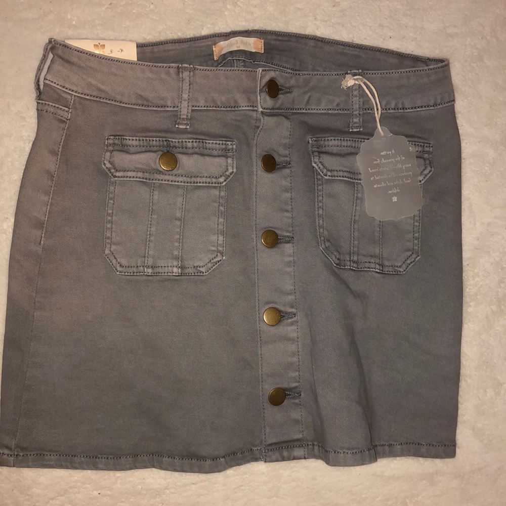 Brand new Altar’d State gray jean skirt